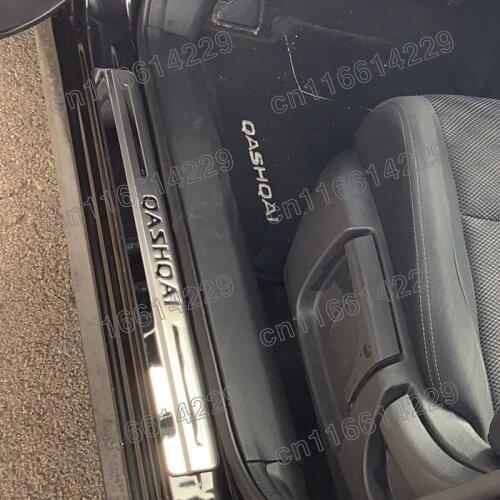 Car Accessories For Nissan Qashqai J10 J11 Door Sill Scuff Plate Stainless Steel Door Sills Pedal Car Styling Sticker 2007-2019