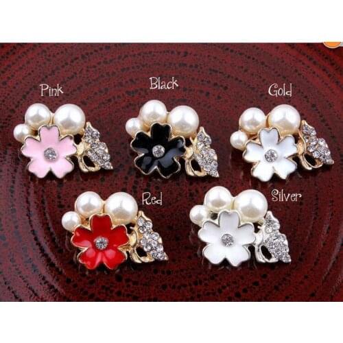 Free Shipping Wholesal40pcs/lot 18x23mm' Rhinestone Flatback Button crown Button For Wedding Invitation duomo100