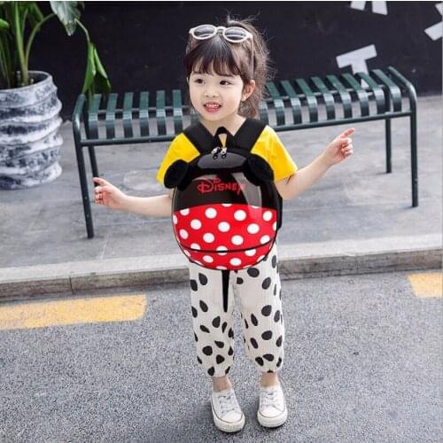 Disney Baby Children Schoolbag For Kindergarten Cartoon Mickey Minnie Kids Cute Backpack Fashion Kids School Bookbag Mickey bag