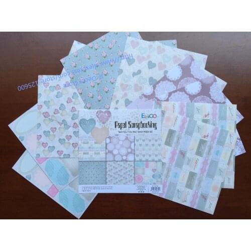DIY Photo Album Scrapbooking Decorative Papers 6inches Single Side Printed 12pcs/Set