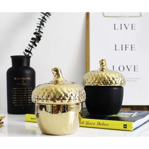 Ceramic airtight jar kitchen storage bottle with lid airtight food container tea canister coffee bean candy canister container