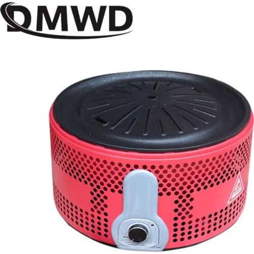 Commercial Barbecue Charcoal Grill Oven Korean Smokeless BBQ Non-stic Roast Fry Round Pan Griddle Camping Picnic Carbon Stove