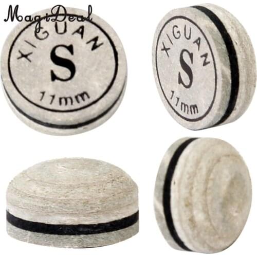 MagiDeal 1pc 11mm Snooker Cue Tip Artificial Leather Humidity Resistant Box Glue on Rate S Indoor Game Snooker Billiard Access