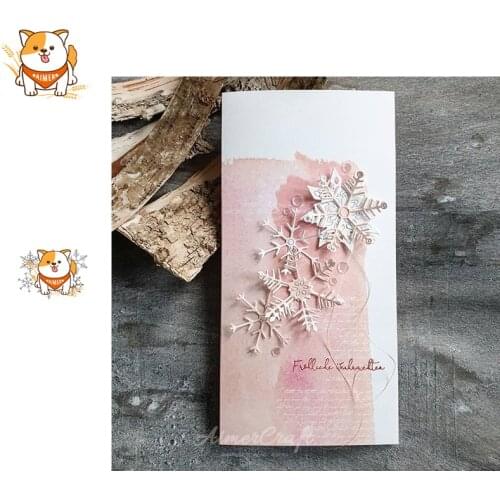 Snowflake Series Metal Cutting Dies Scrapbooking Stencil DIY Decorative Embossing Craft Die Cuts Card Making New Dies For 2019