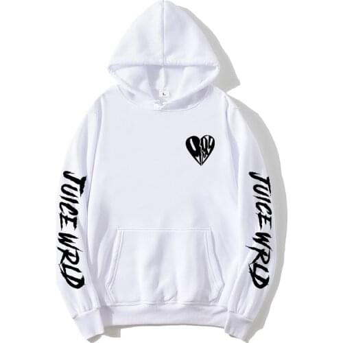 Juice Wrld Men Sweatshirts Letter Printed Hoodies Women Men Hooded Pullover Hip Hop Tops Boys/Girls Casual Oversize Sportswear