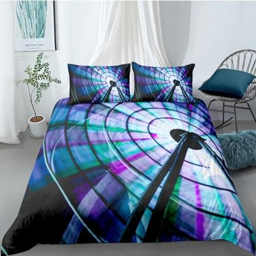 3D Duvet Cover Set Bedding Sets comforter Cases Pillow Covers Full Double Single King Queen Size Aperture Custom Bedding Sets