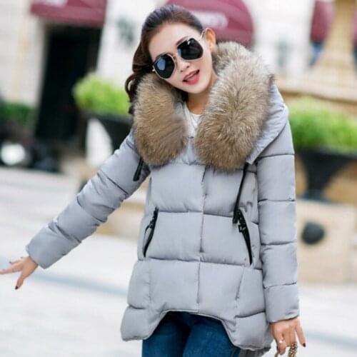 New Fashion Winter Women Padded Jacket Female Slim Long Down Cotton Wadded Coat Women Hoodies Parkas Size Down & Parkas