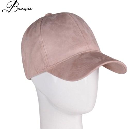 2017 New Brand Women Baseball Cap Dad Hat For Men Cap Pink Black Lady Hip Hop Hats Snapback Suede Cap Trucker Caps Grroas Hombre