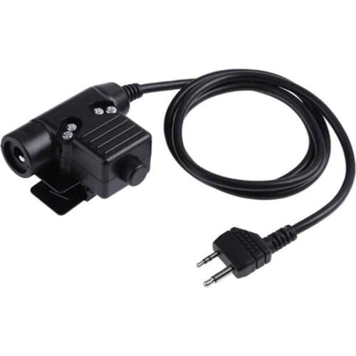 Helmet Headset U94 PTT Hunting Military Airsoft Headset Adapter for Kenwood Midland Motorola Mobile Phone