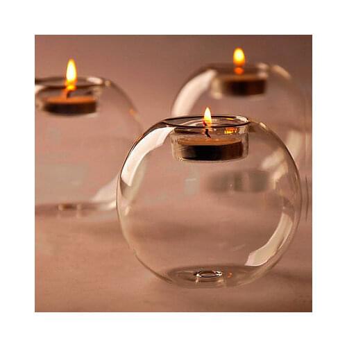 US STOCK Crystal Glass Candle Holder Romantic Wedding Bar Party Home Decor Candlestick