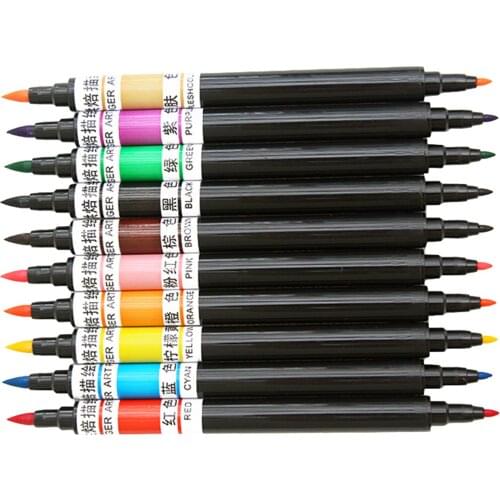 10 Pcs Food Coloring Pens Dual Tips Gourmet Writers for Cakes Easter Eggs