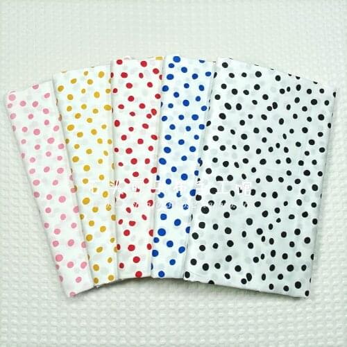160x50cm Irregular Dot Twill Cotton Printed Sewing Fabric Making Bedding Handmade DIY Decorative Cloth