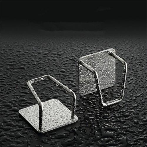 2020 Stainless Steel Sponges Holder Self Adhesive Sink Sponges Drain Drying Rack Home Bathroom Supplies Accessories Organizer