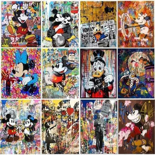 Disney 5D DIY Diamond Painting Square Round Mosaic Embroidery Art "Mickey Series" Cross Stitch Kit High Quality Decoration