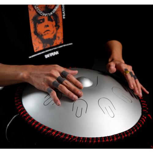 Hluru A 9 notes D Minor tones Handpan Tambourine Ethereal Steel Tongue Professional Musical Instrument percussion Drum Drummer
