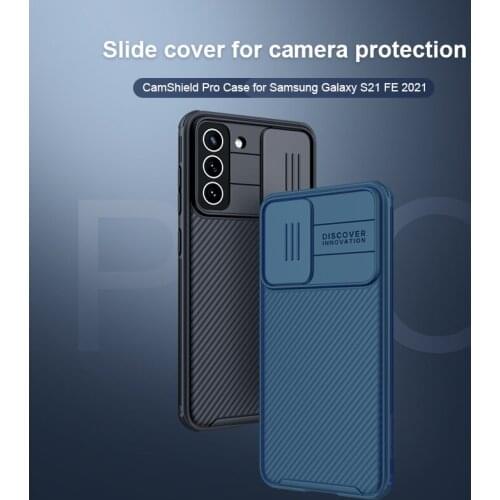 For Samsung Galaxy S21 FE 2021 Case Slide Camera Protection Privacy Clean Hard Cover For Samsung S21 FE NILLKIN CamShield Case