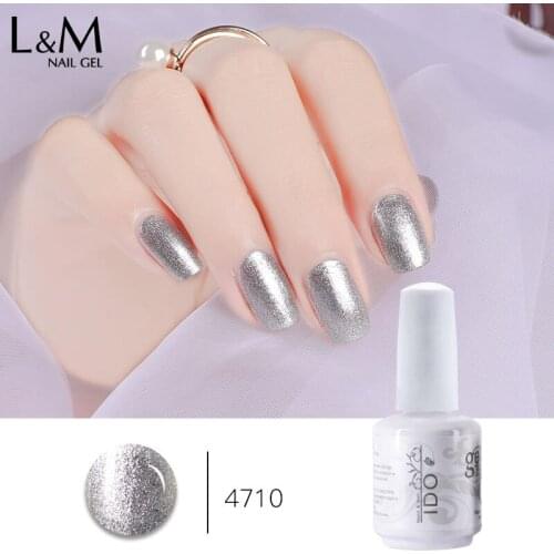 6 pcs/lot Starlight Brilliant Gold and Silver series nail gel polish soak off UV/LED Nail gel beauty long lasting