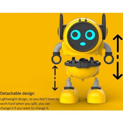 Inertial Pull-string Spinning Top Three-in-one Dazzling Stunt Battle Robot Creative