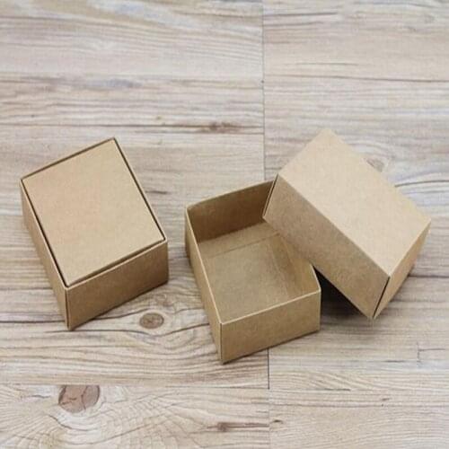 10pcs/lot 10 Sizes Kraft Black White Paper Box Blank Paper Gift Packaging Box Cardboard Box With Lid Gift Large Carton Boxes