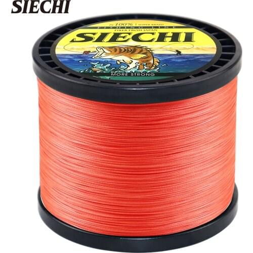 SIECHI 300M 500M 1000M 8 Strands PE Braided Fishing Line Multifilament Super Strong Fishing Line Multicolour Sea Fishing Line