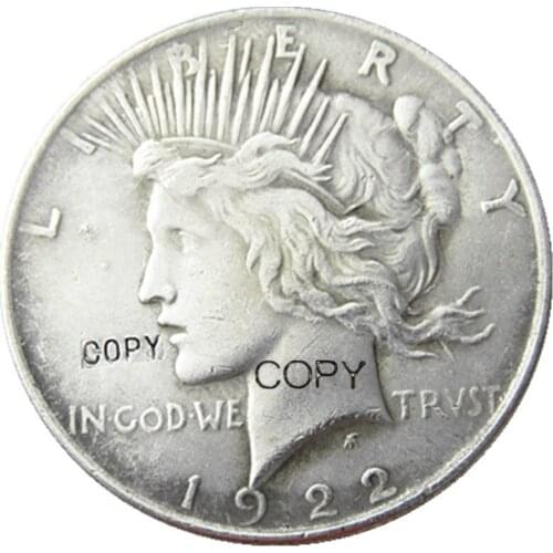 US Coins 1922 PDS Peace Dollar copy Coins Silver Plated