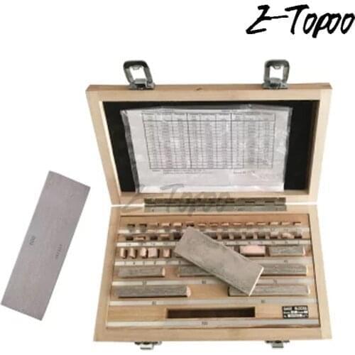 High Precision 1.005-50mm Block Gauge 32Pcs/Set 1 grade 0 grade Inpsection Block gauge set Measurement Caliper Tool Set