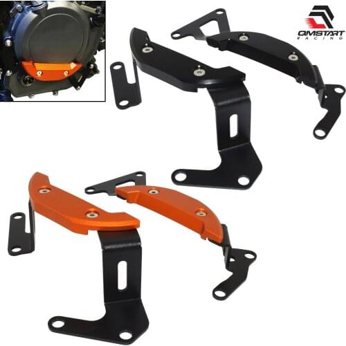 QMSTART Racing Engine Stator Generator / Clutch Gearbox Cover Guards Crash Sliders Protector For KTM RC 250 390 RC390 2017-2021
