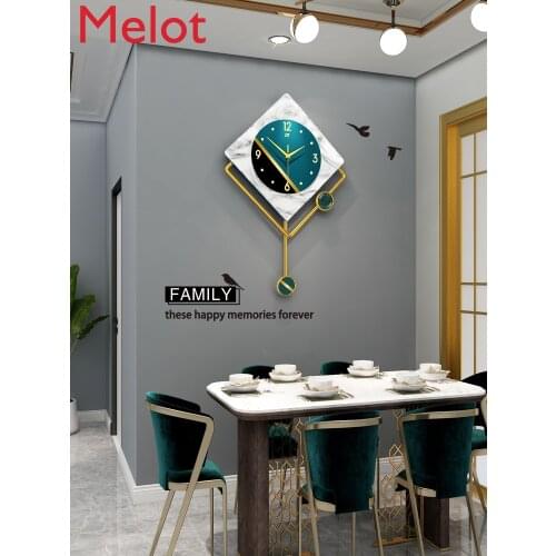 Nordic Affordable Luxury Clock Wall Clock Living Room Modern Simple Personality Home Fashion Watch Creative Clock Wall Hanging