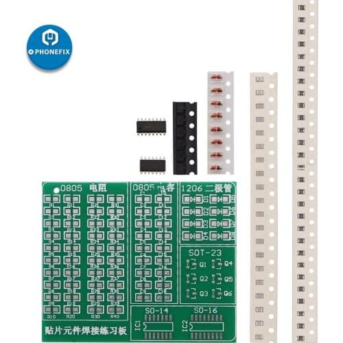 SMD SMT Components Welding Practice Board Soldering Skill Training Beginner Cell phone circuit board SMD Soldering Practice Kit