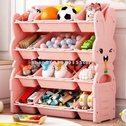 Childrens Toy Storage Rack Baby Sorting And Sorting Storage Cabinet Storage Bookshelf Multi-layer Storage Box