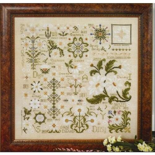 2021 Top Manufacturer Embroidery Daisy Cross Stitch Patterns Roses with 100% Cotton Flosses & Free Shipping for Wall Decor