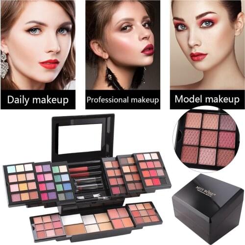 All In One Professional Makeup Kit Eyeshadow Lipstick Concealer Highlight Foundation Eyebrow Pencil Womens Cosmetic Gift
