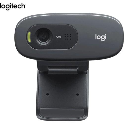 100% Original Logitech C270 HD Webcam 720p HD Built-in Microphone Web Camera USB2.0 Webcam For PC Web Chat Camera