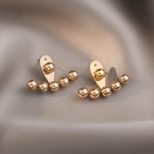 Vintage Gold Earrings French Retro High-quality Earrings Temperament Female 2021 New Wave Earrings Designer Earrings
