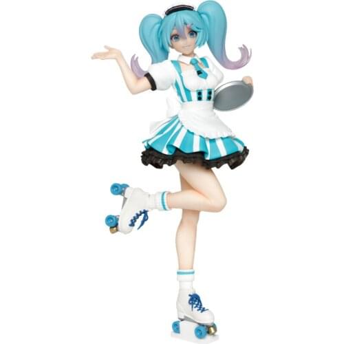 Vocaloid Hatsune Maid Japanese Anime Figure Kawaii Sweet Cartoon Model 18Cm Virtual Singer Miku Collectibles Pvc Model Toys