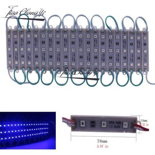 20PS/lot 5054 3 LED Module IP65 Waterproof DC 12V Super Bright Lighting Light Double Sided Adhesive Anti-static For Ad Design