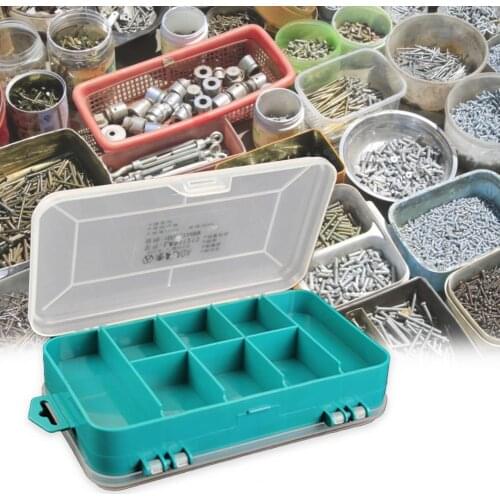 Component Box Thickened Impact-resistant 8 Grids Multipurpose Tool Storage Box Case Holder Screw Organizer for Hardware Tools
