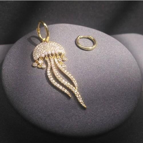 925 Sterling Silver Jewelry Silver Tropical Romantic Jellyfish Earrings For Women