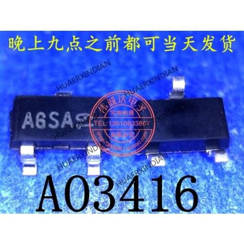 1Pieces new Original AO3416 type AGSA AG SOT23-3 In stock real picture