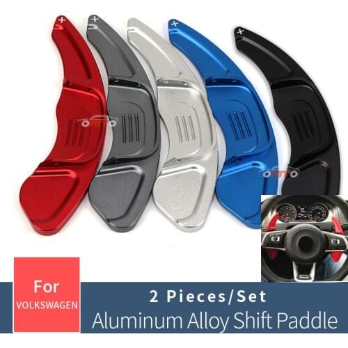 2pcs for VW GOLF 7 T SCIROCCO SAGITAR LAMANDO POLO VARIANT Car styling Car Steering Wheel Shift Paddle Plate Shifters Extension