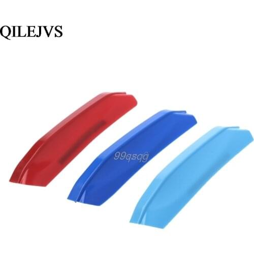 3D Car Styling Front Grilles Trim Sport Strips Cover Motorsport Sticker For Skoda Octavia A7 2015-2017 New Drop ship