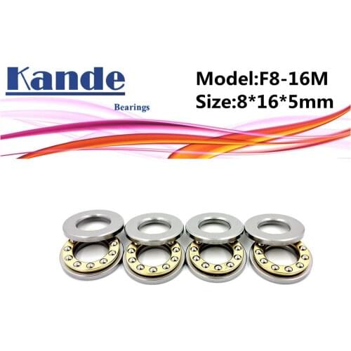 4pcs F8-16M 8x 16 x 5mm F8-16 high quality Miniature planar bearing 8x16x5 mm Axial Ball Thrust Bearing