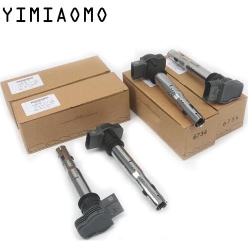 For Audi A4 A5 A6 S4 S5 S6 TT R8 RS4 RS5 VW Golf Plus Passat Tiguan Polo CC Skoda 4Pcs Ignition Coils 06F 905 115 07K 905 715 F