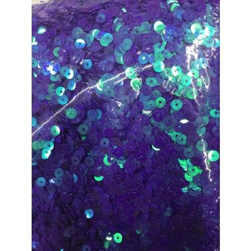 50g/lot 5mm Flat Round Sequins PVC Loose Flake DIY Garment Accessories Dark Purple AB Confetti Spangles