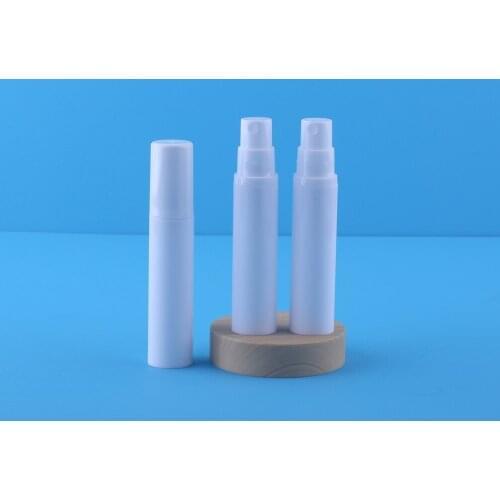 500pcs 10ML White Vacuum Spray Bottle Cosmetic Bottle Packaging Airless Spray Pump Perfume Bottles Container