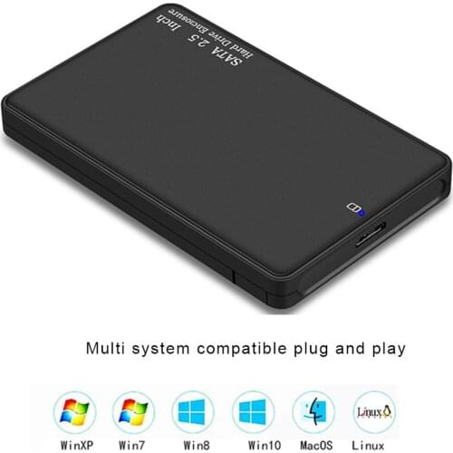 VKTECH HDD Case 2.5'' SATA to USB 3.0 Adapter Hard Drive Enclosure For SSD Disk Case HDD Box USB 2.0 HD External HDD Enclosure