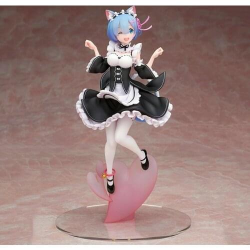 Re:Life in a different world from zero Rem Cat ear Ver PVC Action Figure Sexy Figure Collection Model Toys Doll Gift