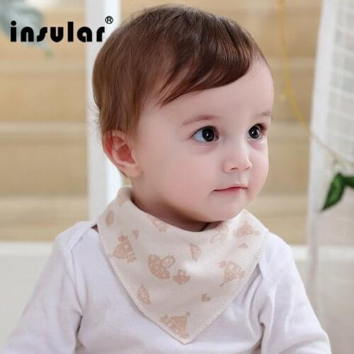 Insular New Arrival Natural Cotton Newborn Baby Bibs Soft Bib Burp Cloth For Babies New Brand Girls Boys Bib Babies Clothing