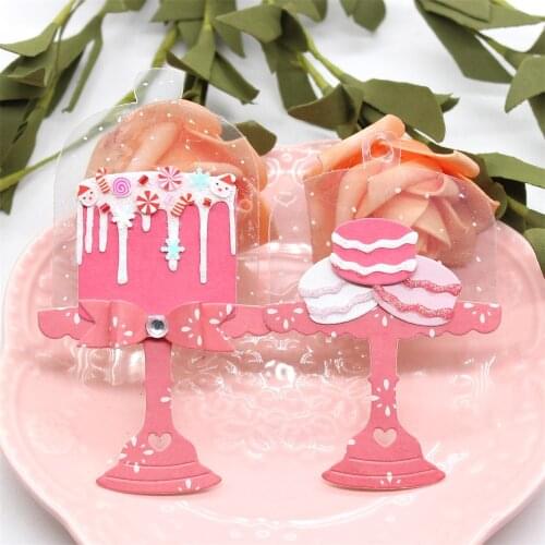 KLJUYP Sweet Cloche Cake Stand Metal Cutting Dies Scrapbook Paper Craft Decoration dies scrapbooking