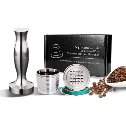 Suitable for nespresso coffee machine capsules Coffee Set Stainless steel coffee capsule nespresso refillable capsule